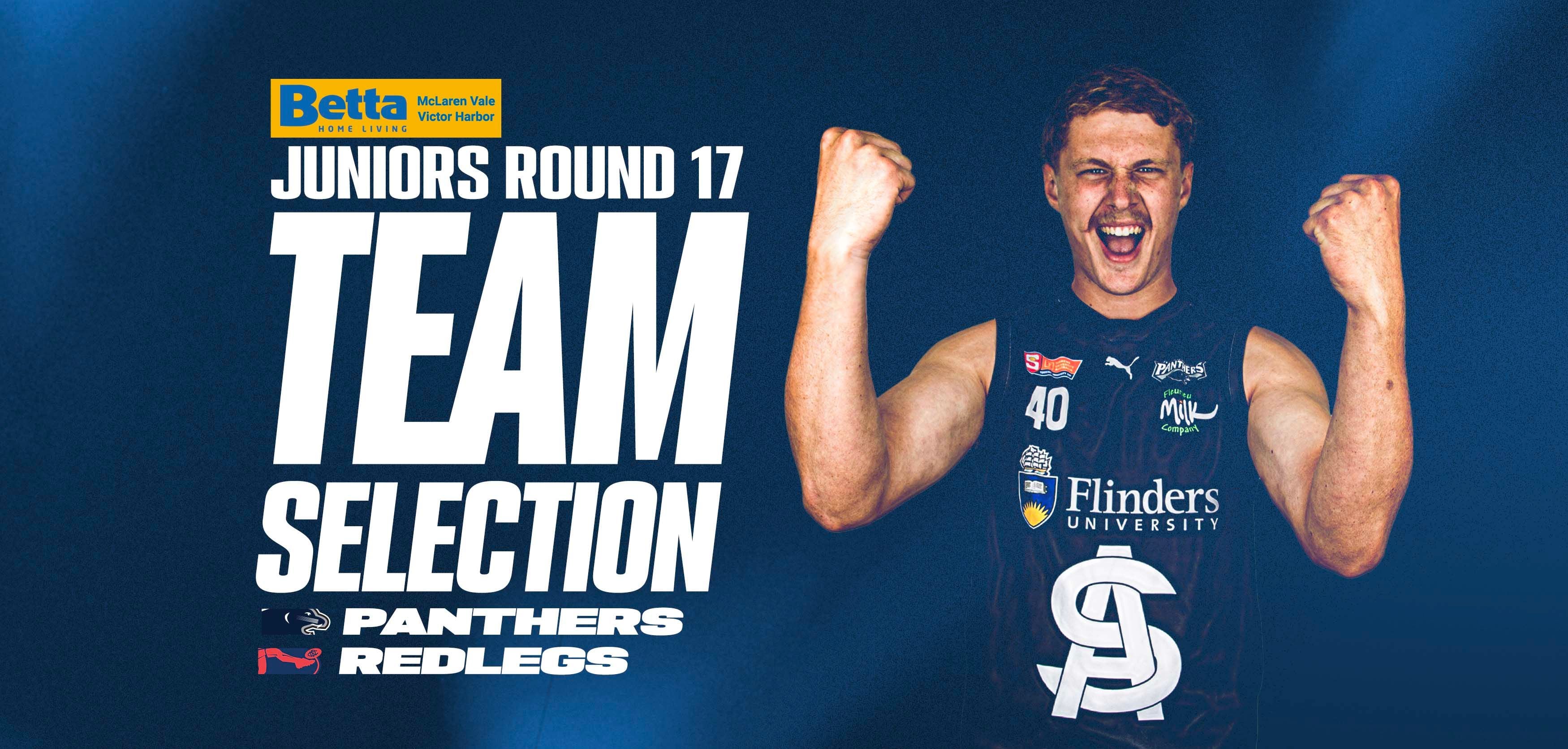 BETTA Team Selection: Juniors Rd 17 v Norwood BETTA Team Selection: Juniors Rd 17 v Norwood